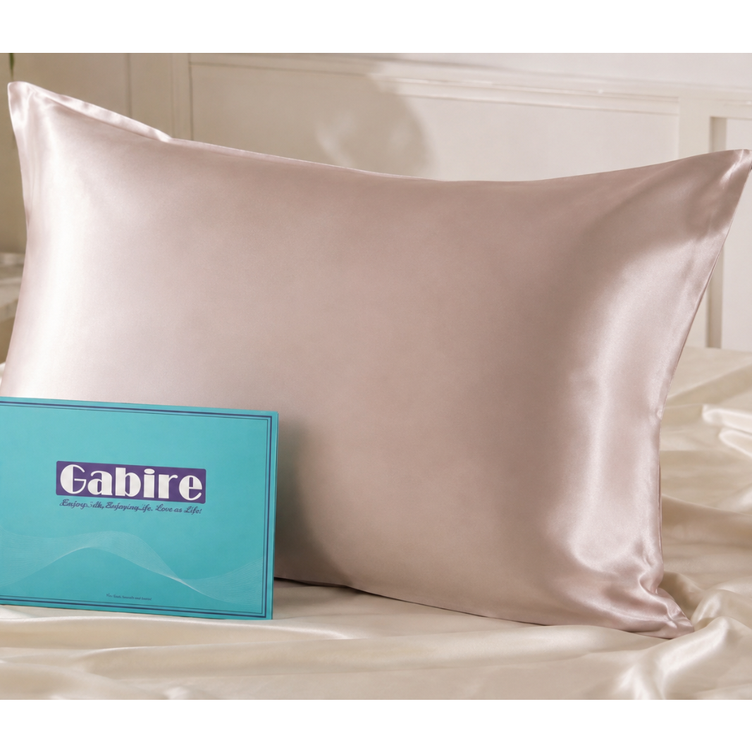 Gabire 100% Mulberry Silk Pillowcase – Luxury Silk Pillow Cover for Hair, Skin &amp; Beauty Sleep with Hidden Zipper