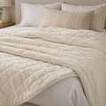 Luxury Weighted Blanket for Adults – 15 lb Cozy Fuzzy Blanket for Relaxation &amp; Rest