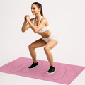 Squat Mat with Foot Positioning – Pink Exercise Mat for Squats &amp; Home Workouts