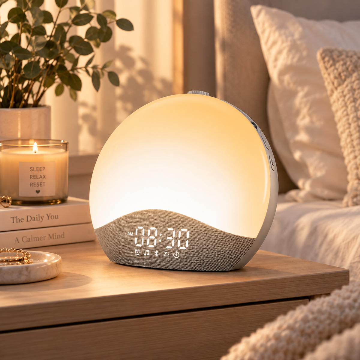 cozy Sunrise Alarm Clock &amp; White Noise Machine – Wake-Up Light with 26 Soothing Sounds