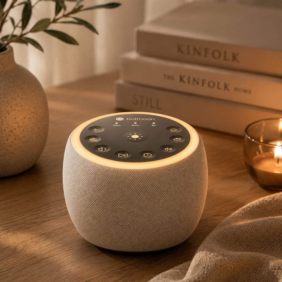 Sleep Sound Machine with 40 Soothing Sounds & Night Light | White Noise Machine for Better Sleep & Relaxation