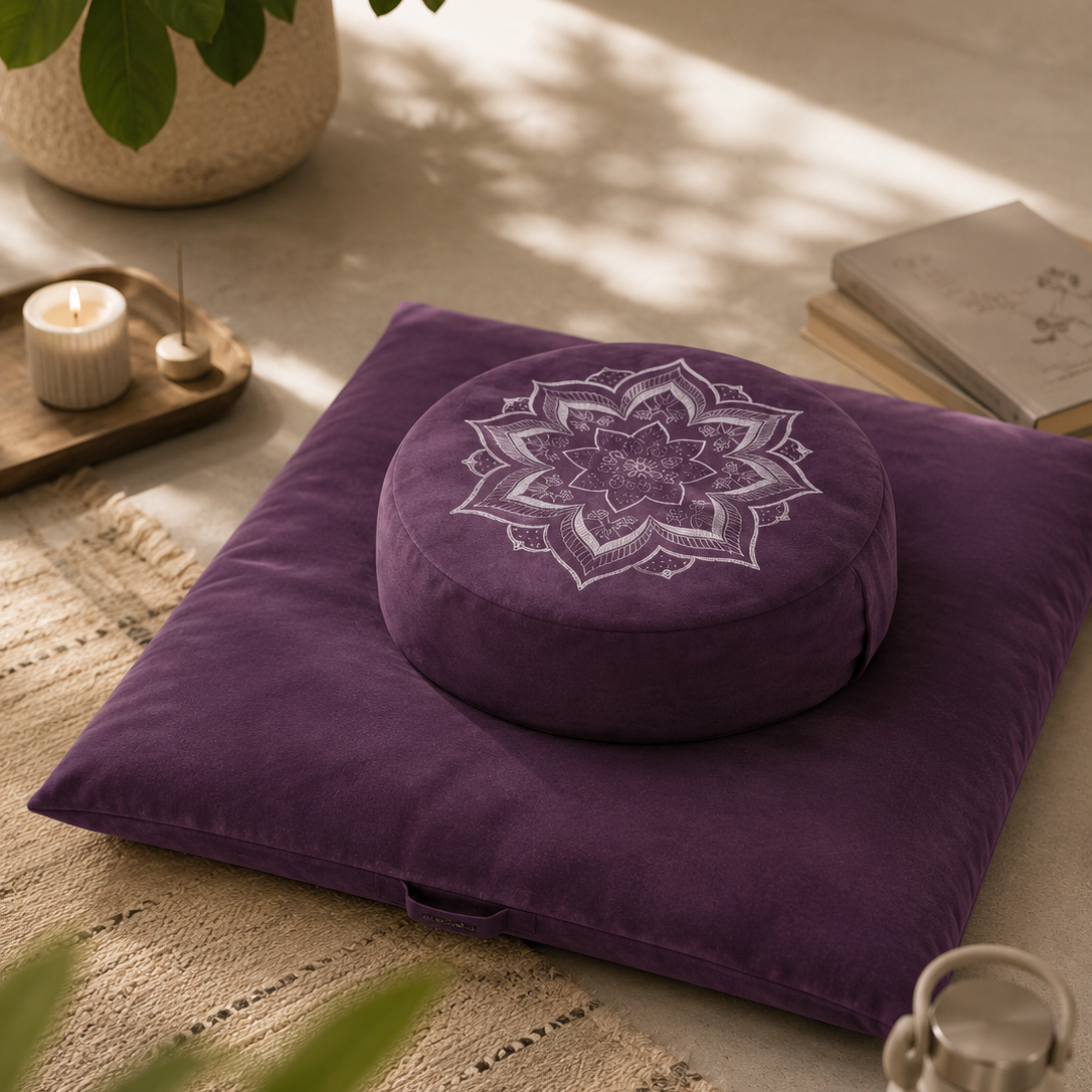 Premium Meditation Cushion Set – Zafu & Zabuton Floor Cushion for Yoga, Meditation & Mindfulness