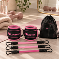 Ankle Resistance Bands with Cuffs – Adjustable Workout Bands for Lower Body & Leg Training